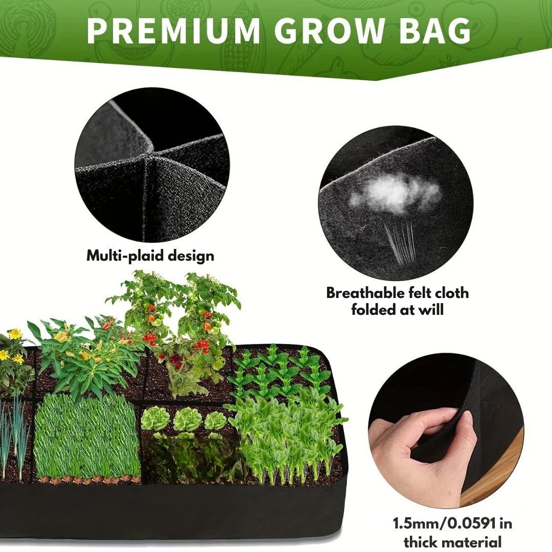 Extra-Large 8-Grid Raised Garden Bed Kit