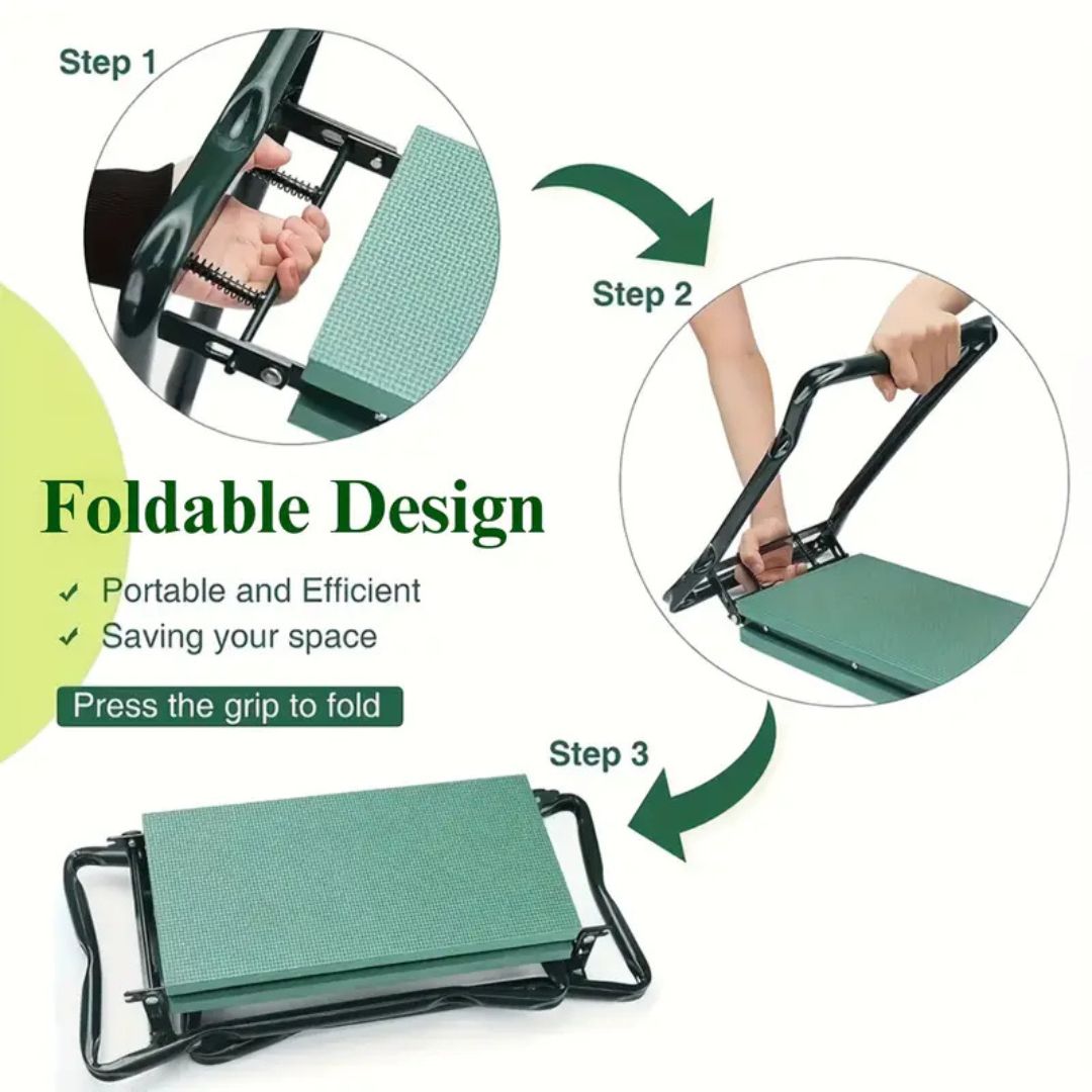 Ergonomic Garden Kneeler and Seat (Green)