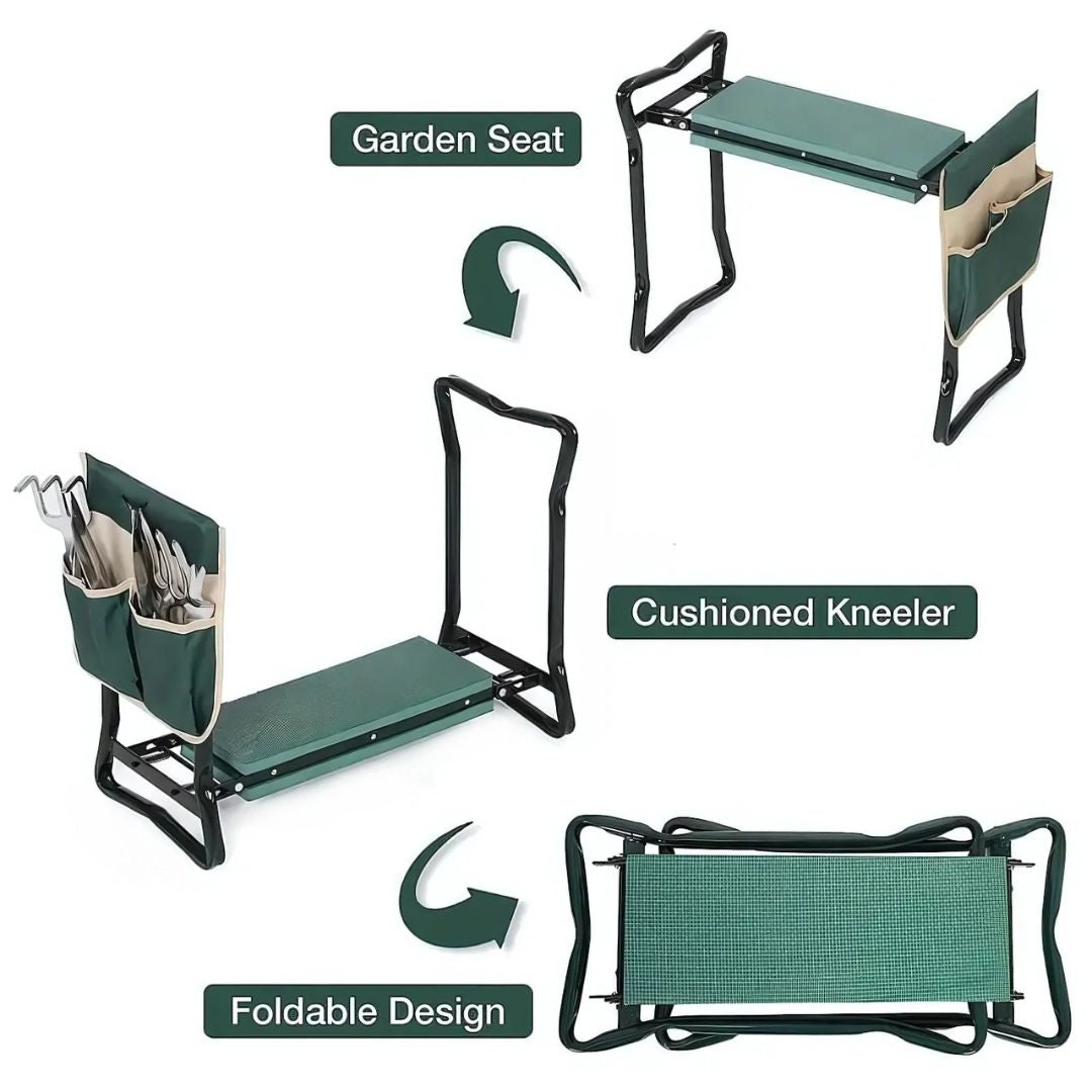 Ergonomic Garden Kneeler and Seat (Green)