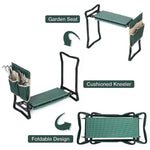 Ergonomic Garden Kneeler and Seat (Green)