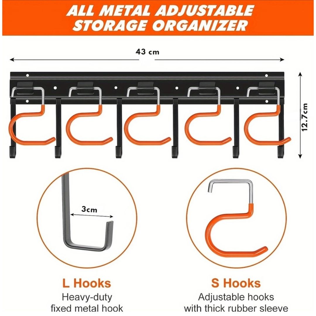 4-Pack Heavy-Duty Metal Garden Tool Organizer