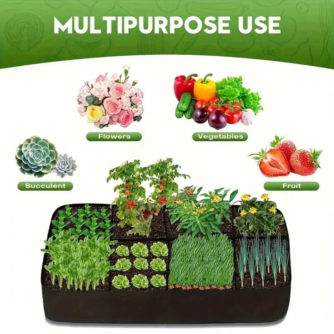 Extra-Large 8-Grid Raised Garden Bed Kit