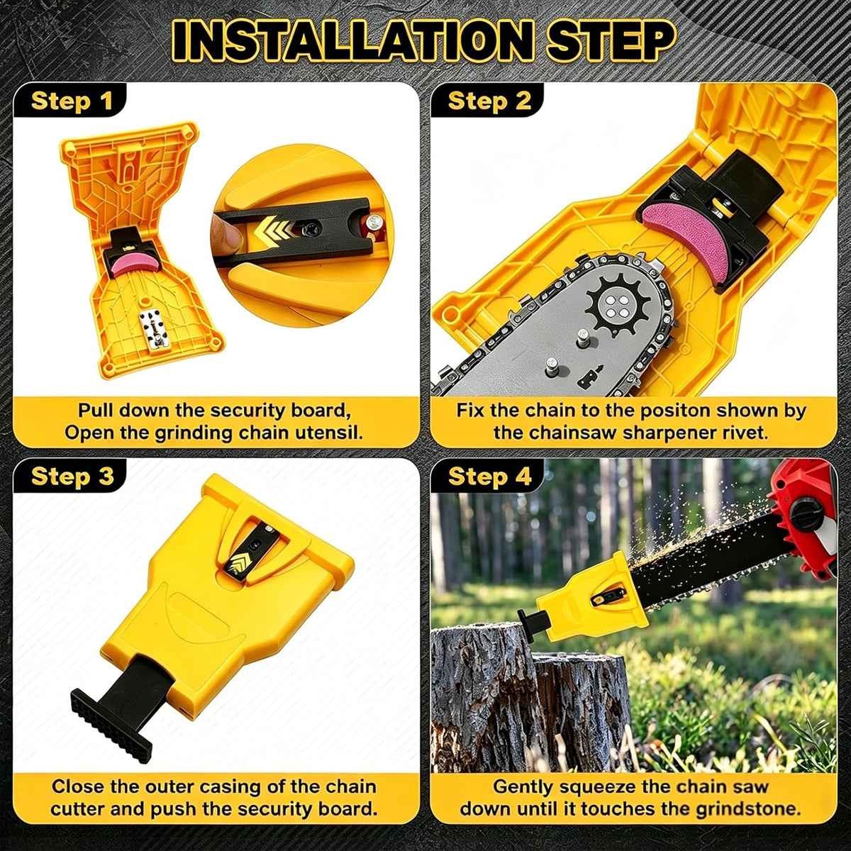 Chainsaw Chain Sharpener Kit