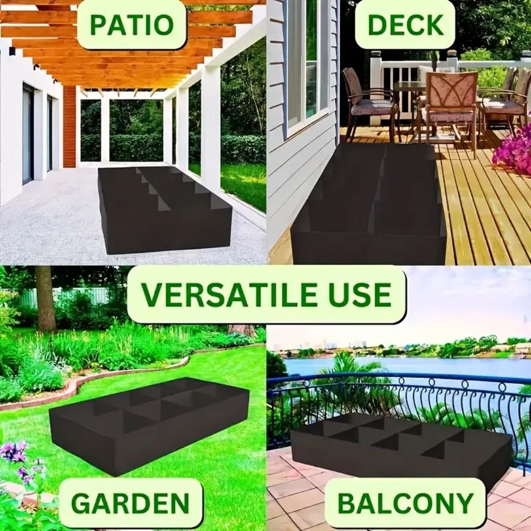 Extra-Large 8-Grid Raised Garden Bed Kit