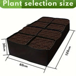 Extra-Large 8-Grid Raised Garden Bed Kit