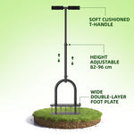 Adjustable T-handle 82-96cm and wide foot plate