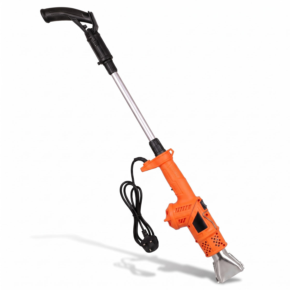 Electric weed burner on white background (orange)
