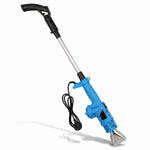 Electric weed burner on white background (blue)