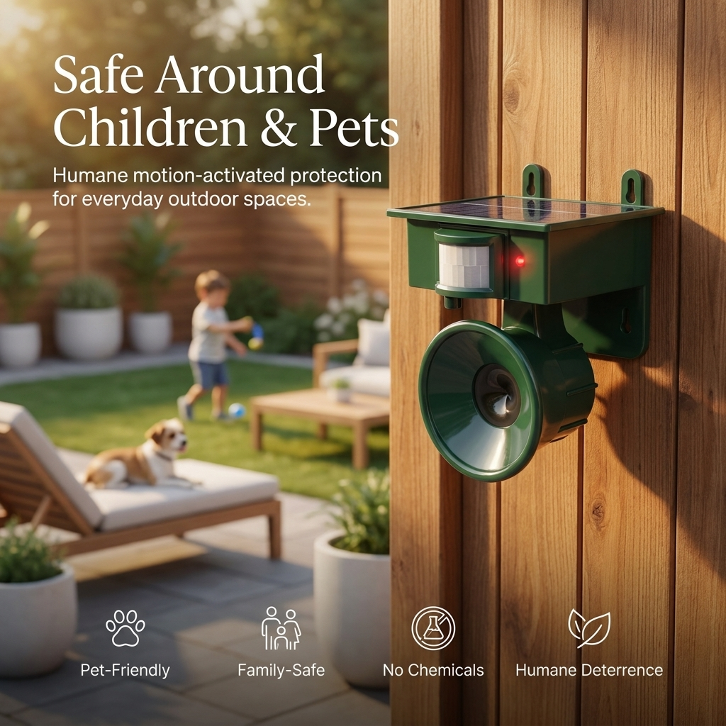 Motion Sensor Bird Repeller & Scarer