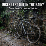 Bikes left out in the rain