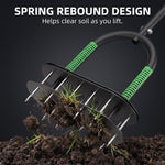 Spring rebound design helps clear soil