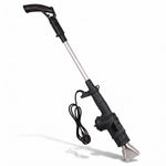 Electric weed burner on white background (black)