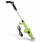 Electric weed burner on white background (green)