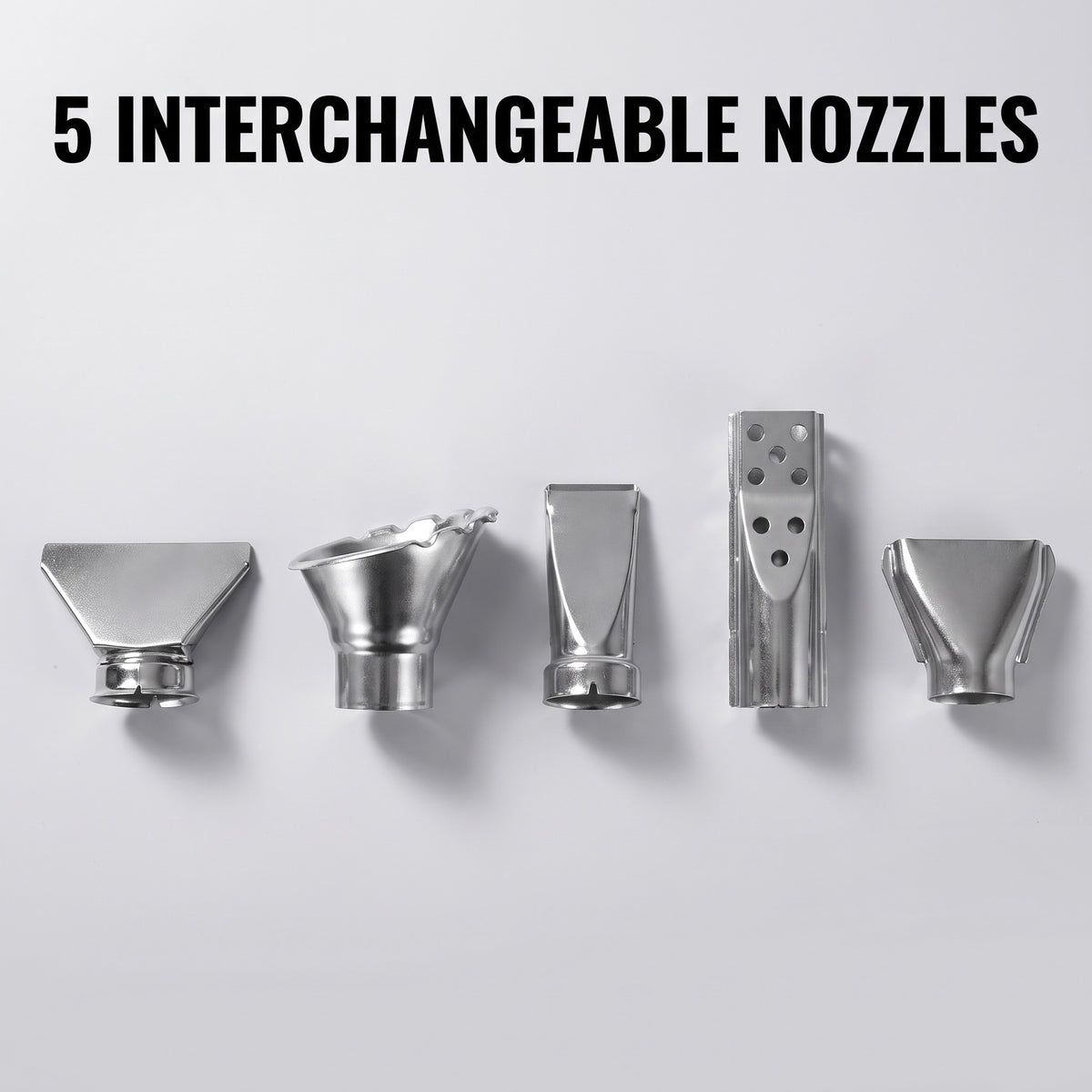 5 interchangeable nozzles