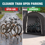 Open air vs covered bike storage
