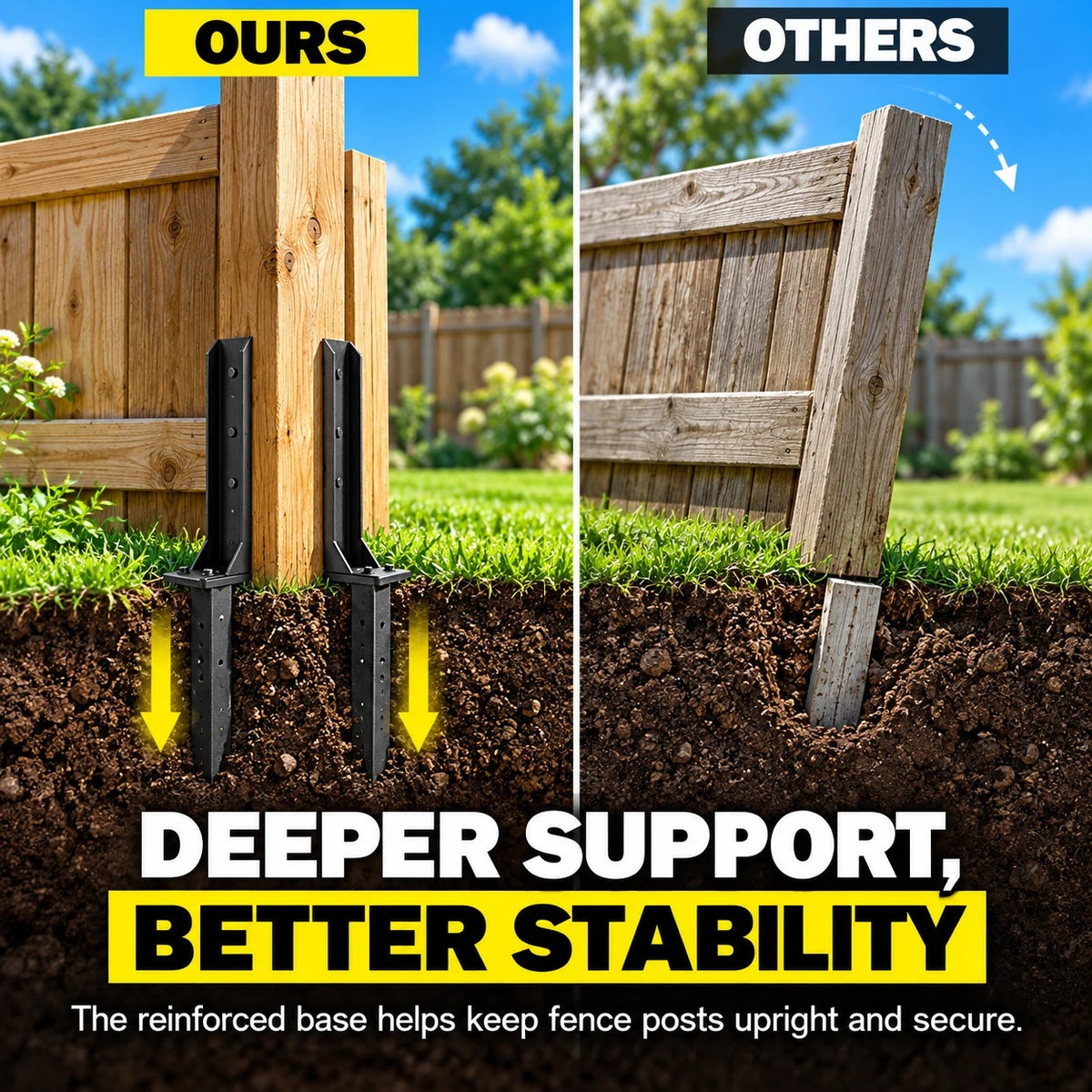 Ours vs others: deeper support, better stability