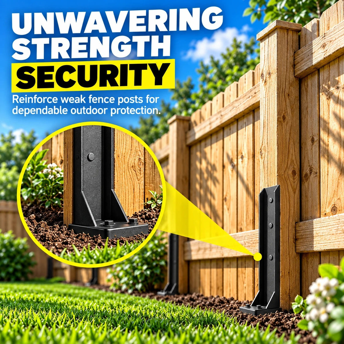 Unwavering strength: reinforce weak fence posts