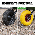 Nothing to puncture: air-filled tyre vs flat-free wheel